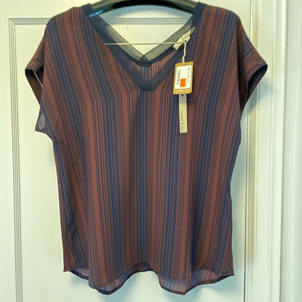 NWT Striped Blouse